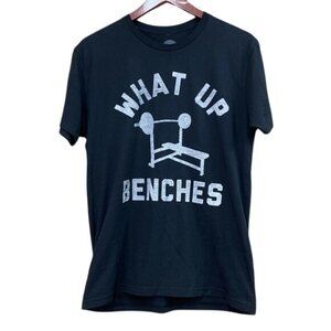 Doughnuts & Deadlifts What up Benches? Gym T Shirt Medium